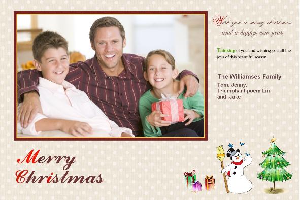 家族 photo templates メリークリスマス (7)